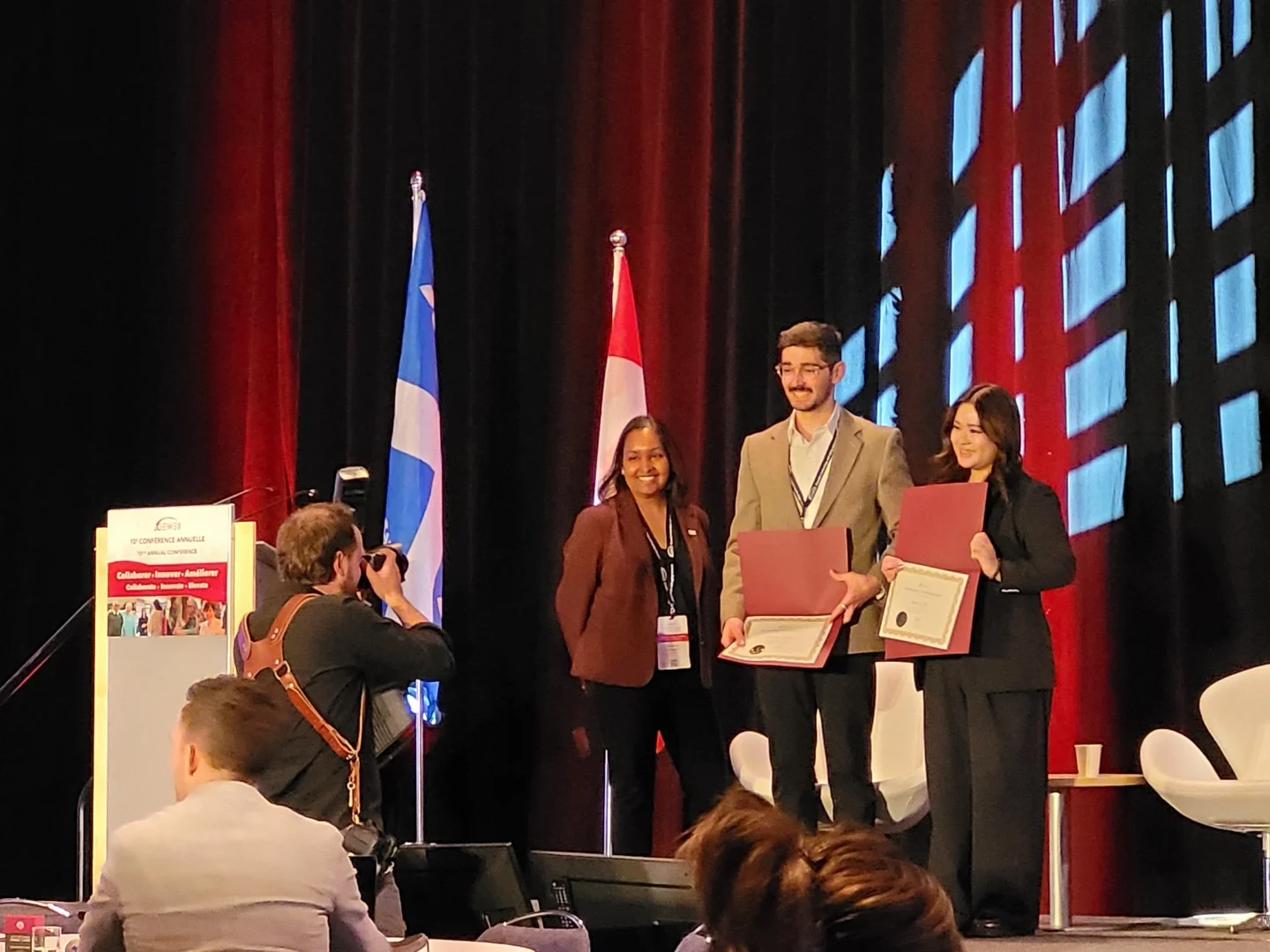 Maxime Bolduc receives the AGE-WELL Emerging Entrepreneur Award