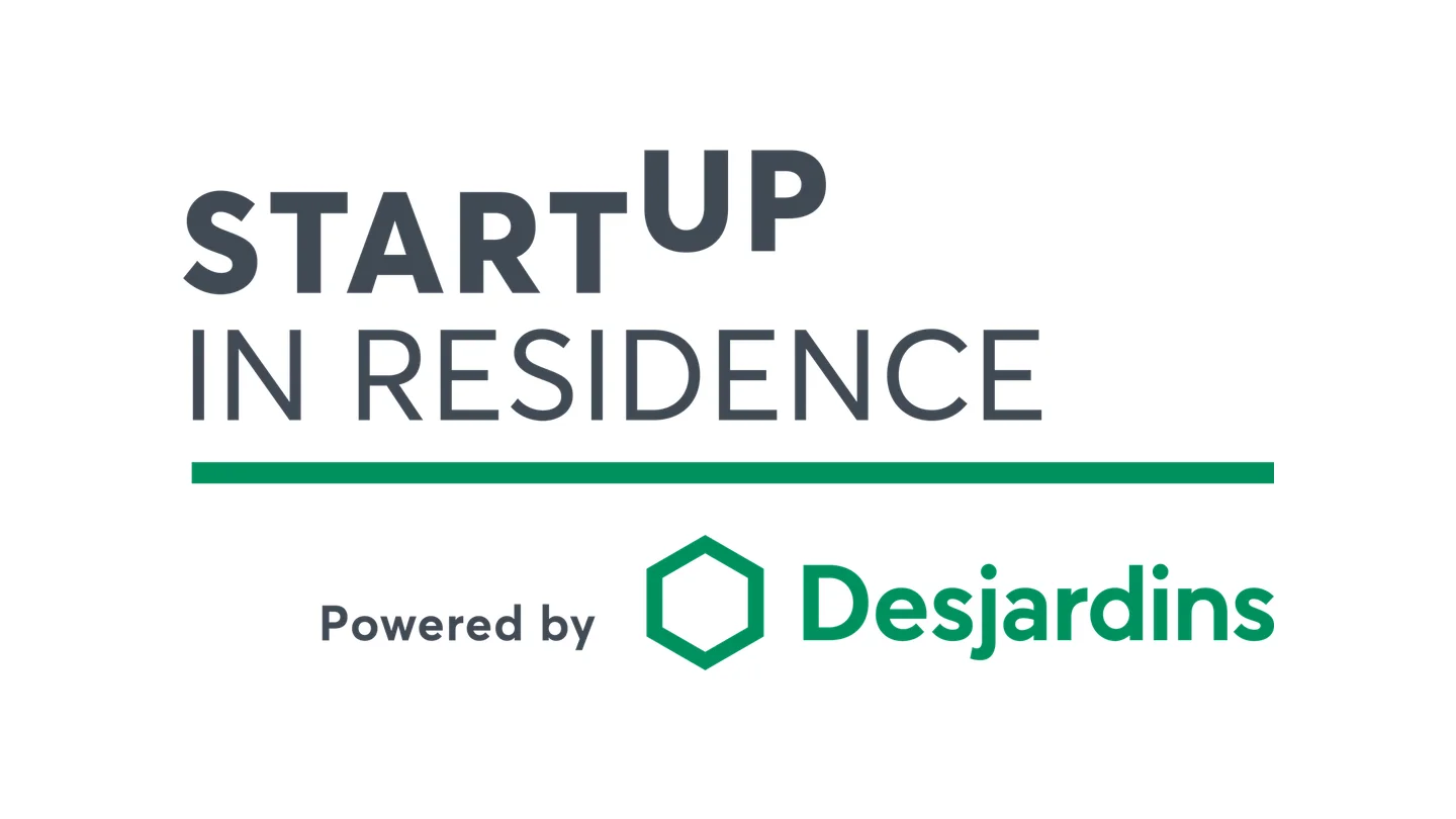 Logo de Startup en résidence, propulsé par Desjardins.